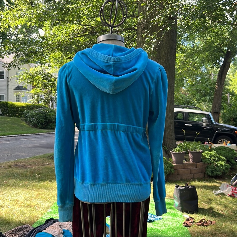 Velour juicy jacket Turquoise size large - Picture 3 of 5